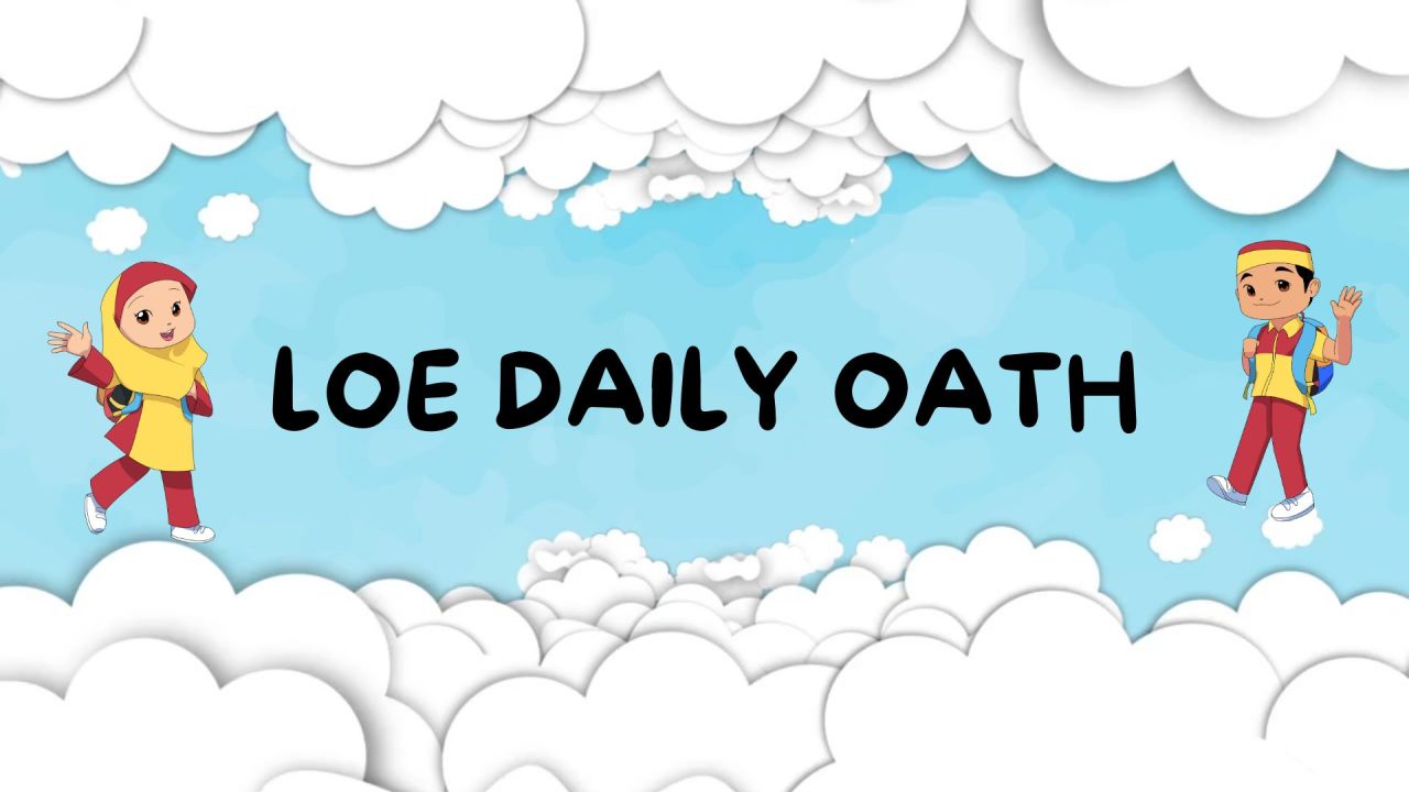 Illustrated LOE Daily Oath poster