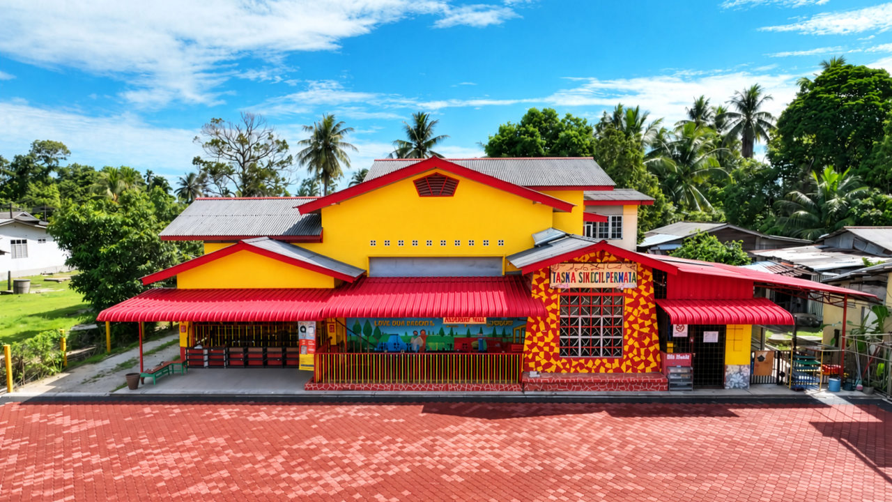Exterior of LOE Preschool Pasir Puteh, Kelantan